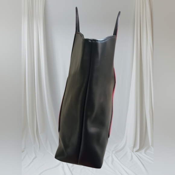 Roberta Di Camerino Black Red Leather R Logo Handbag - Picture 7 of 15